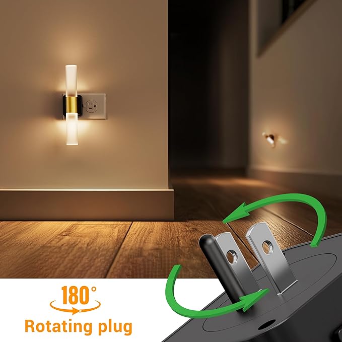 L LOHAS LED Night Light, 2 Pack Night Lights Plug into Wall, 3000K Soft White - Image 2
