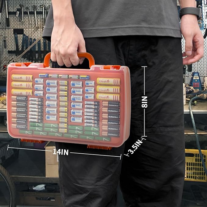 Aptbyte Battery Organizer Storage Holder Box Case - Image 9