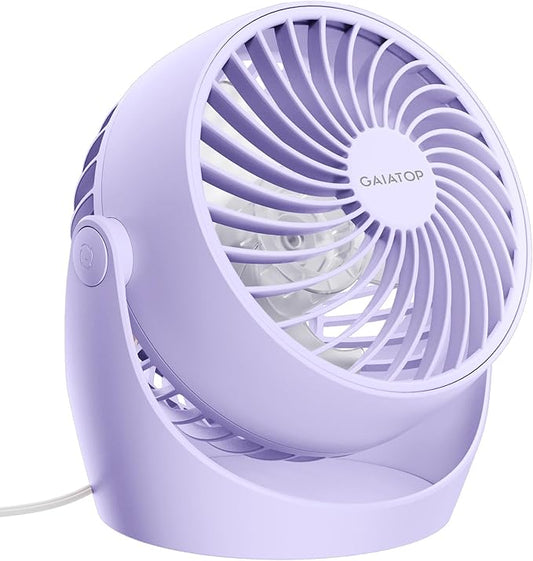 Gaiatop Desk Fan, 5-Inch Portable Electric Table Desktop Air Circulator Fans by GAIATOP