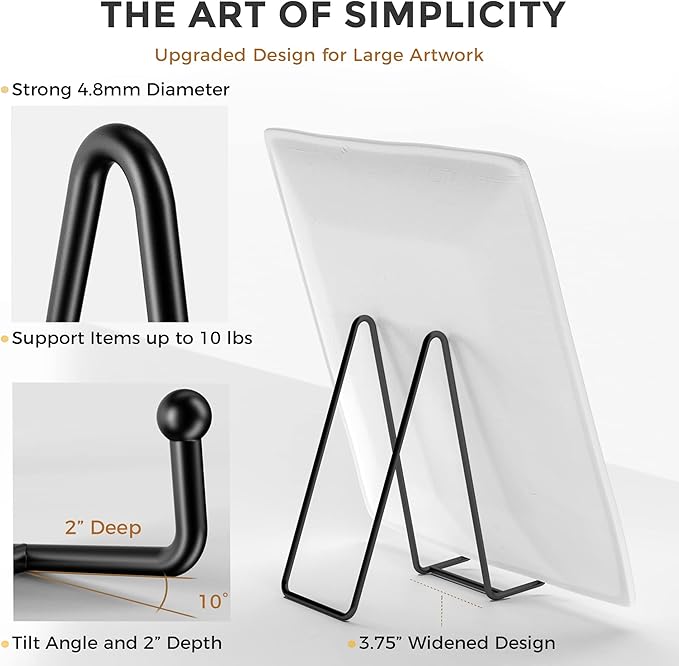 TR-LIFE 4 Pack 8 Inch Large Plate Stands - Image 3