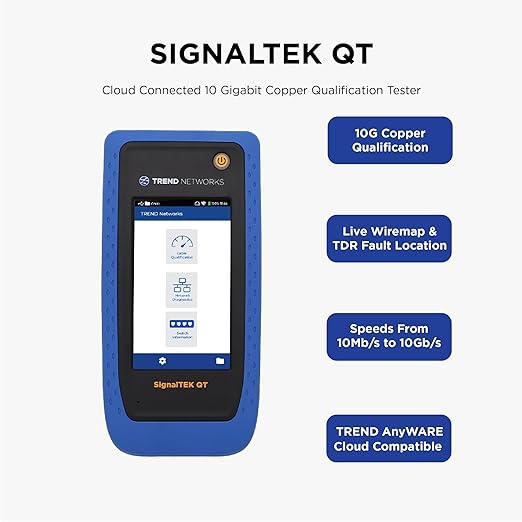 TREND Networks | SignalTEK QT | Upto 10G Copper Qualification Tester | Live - Image 2