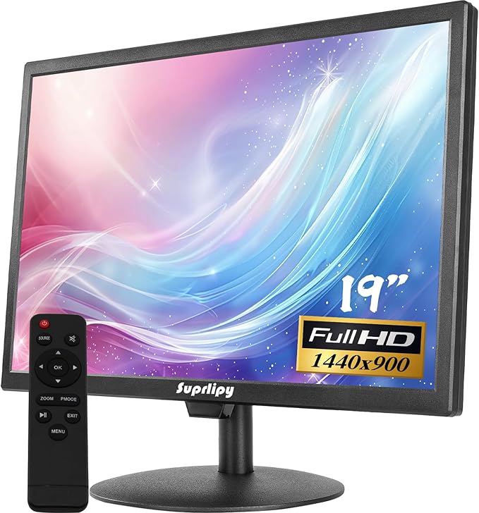 Suprlipy 19 inch FHD Small IPS Monitor LCD Display Screen 1440x900 60Hz 16:10 by Unknown