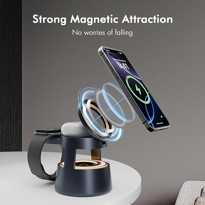 5 in 1 Magnetic Wireless Charger Bluetooth Speakers and Night Light - Image 7