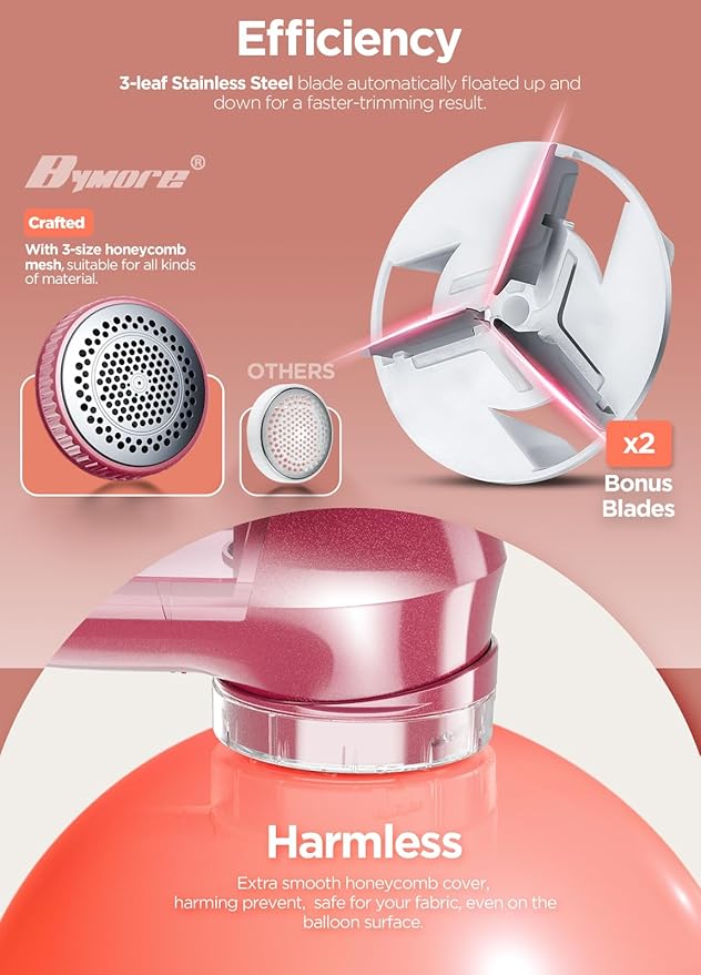 Fabric Shaver, Lint Remover, Bymore Lint Shaver Defuzzer Sweater Shaver - Image 3