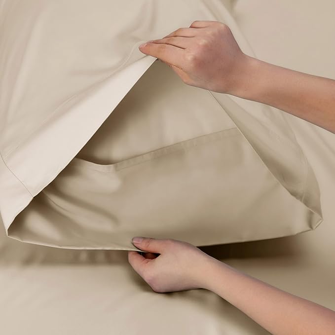 Bedsure Cooling Sheets Twin XL, Rayon Derived from Bamboo, Breathable & Soft - Image 6