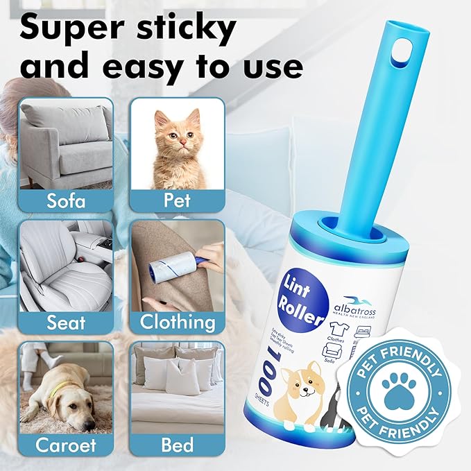 Extra Sticky Lint Roller, Mega Value Set 1000 Sheets - Image 5
