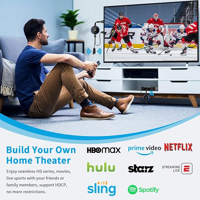 HDMI Wireless Transmitter and Receiver 4K, AIMIBO Wireless HDMI Extender Live - Image 5