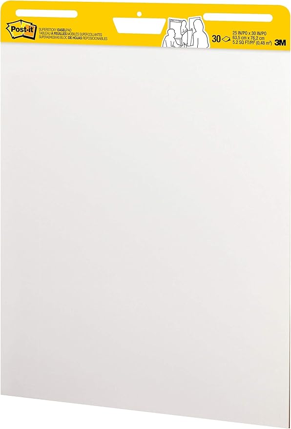 Post-it Super Sticky Easel Pad 25 in x 30 in White 30 Sheets/Pad 2 Pad/Pack - Image 4