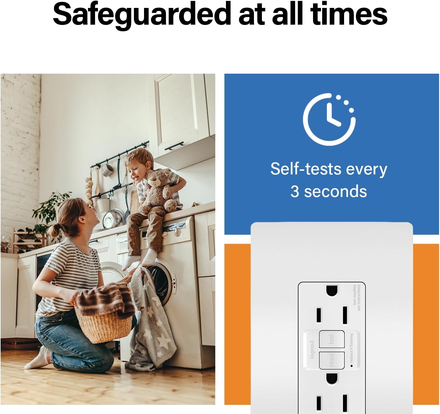 Legrand radiant 15 Amp GFCI Decorator Duplex Outlet White 3 Pack