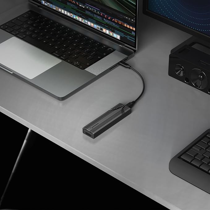 SABRENT USB C NVMe Enclosure, Tool-Free M.2 SSD Case - Image 9