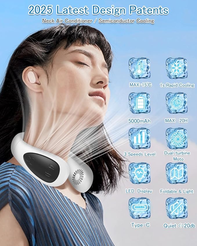 GAITIR Neck Air Conditioner, Portable Neck Fan - Image 6