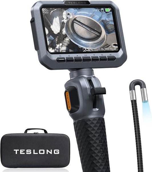 Teslong Two-Way Articulating Borescope, 5.5mm Slim Probe, 5.0'' Industrial by Teslong