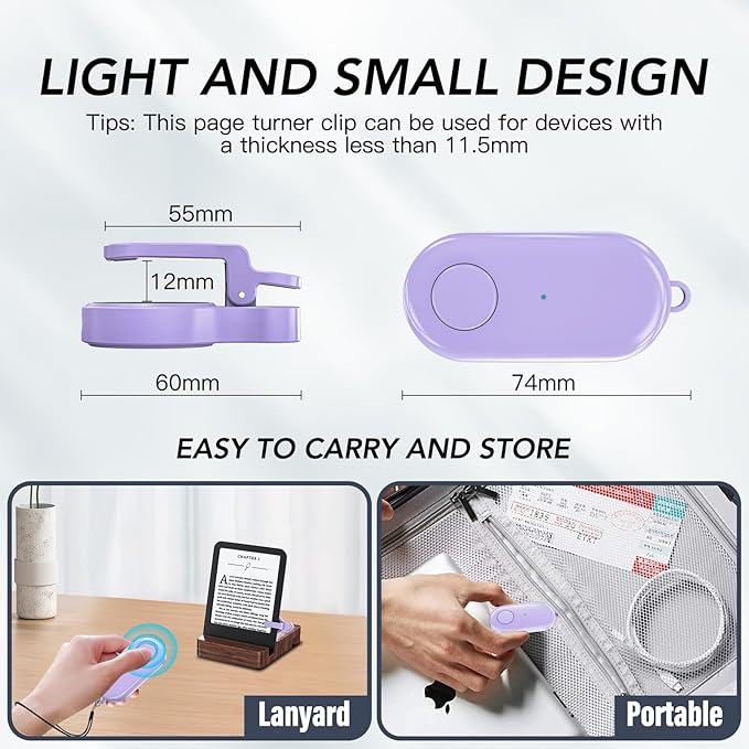 Remote Control Page Turner for Kindle Paperwhite Oasis Kobo eReaders, Kindle - Image 4