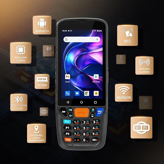 NETUM Android 11 Handheld Barcode Scanner Terminal Mobile Computer, Wi-Fi 4G BT - Image 8