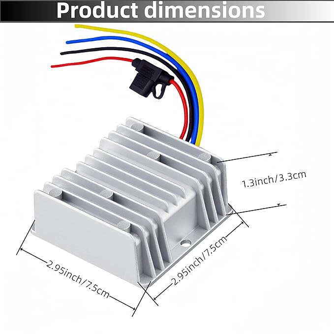 DC-DC 20A 240W Power Converters 48V 36V Step Down to 12V Converter Golf Cart - Image 2