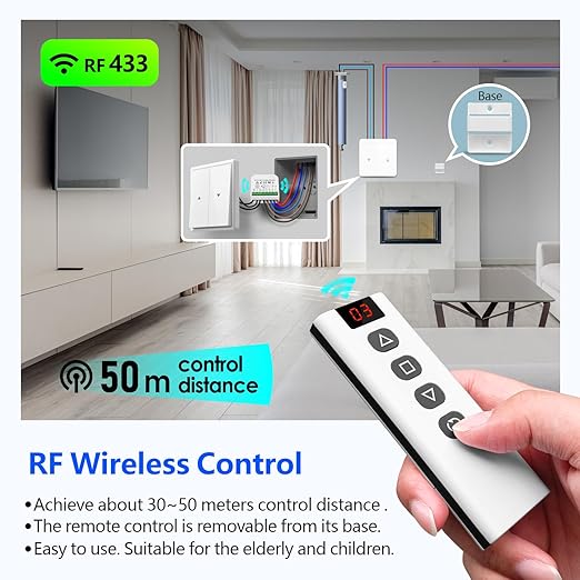DieseRC 5pcs Wireless Smart Roller Shutter Controller - Image 7