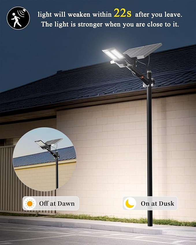 Ofuray OL-11000W Solar Street Lights Outdoor, Parking Lot Lights Commercial - Image 4