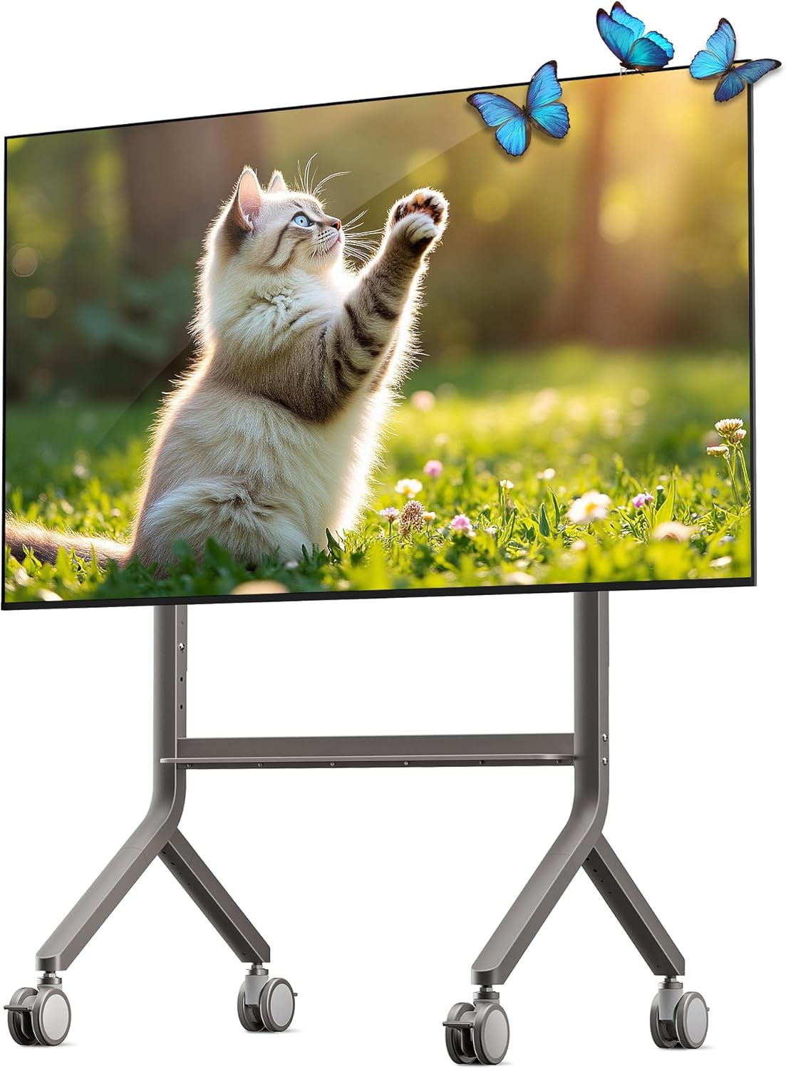 NB Mobile TV Cart, UL Listed, Rolling TV Stand