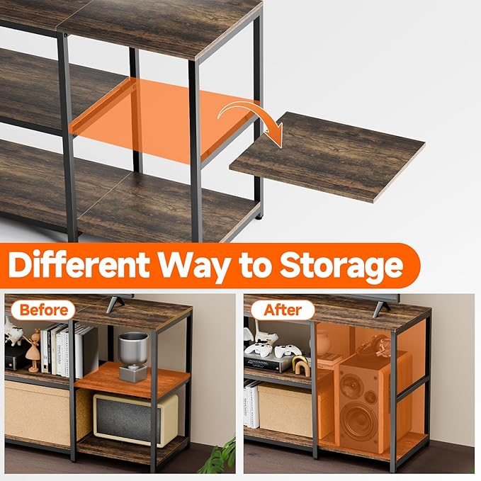 Aquzee 65 inch TV Stand, Entertainment Center - Image 6