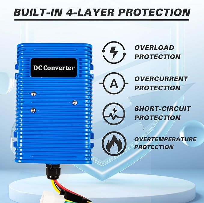 Shu-Ran Golf Cart Voltage Reducer Voltage Converter 36V or 48V to 12V, 30 Amp - Image 4