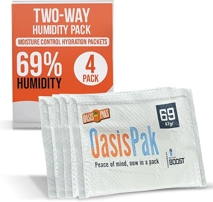 OasisPak 69% RH Two-Way Humidity Control Packs by CigarOasis