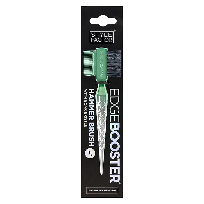 STYLE FACTOR EDGE BOOSTER® Mini Hammer Brush Travel Size | Baby Hair Brush & - Image 2