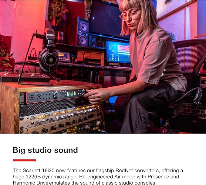 Focusrite Scarlett 18i20 4th Gen USB Audio Interface, - Image 4
