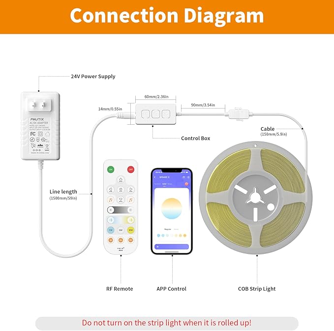 PAUTIX CCT LED Controller Kit SP542E Wi-Fi+Bluetooth, Compatible - Image 7