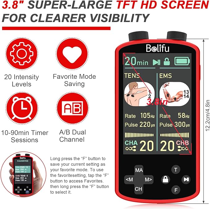 TENS EMS Unit Muscle Stimulator - Image 7