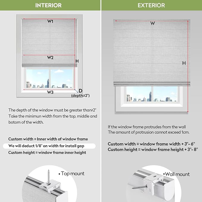ZSTARR Smart Roman Shades Rechargeable Motorized Blinds - Image 6