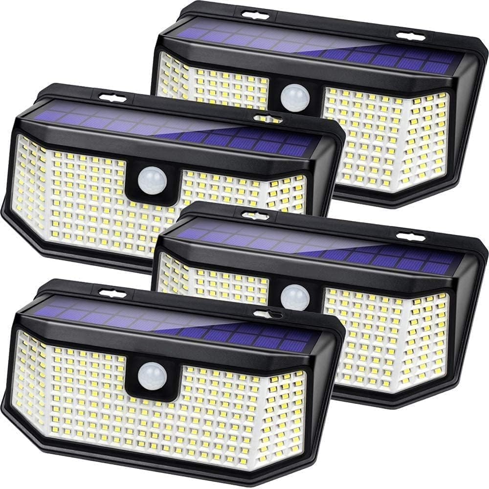 Aootek Solar Outdoor Motion Sensor Lights 2500Lm Solar Panel to 15.3 in² and 3