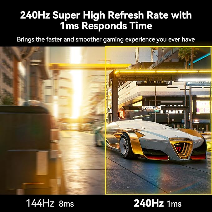 SANSUI 32 Inch Curved 240Hz Gaming Monitor High Refresh Rate, FHD 1080P Gaming - Image 2