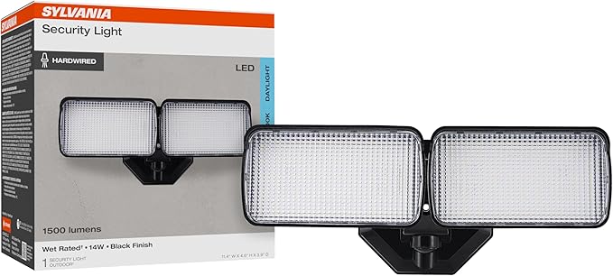 Sylvania 14W LED Security Light, Wet Rated, 1500 LMS, Daylight by LEDVANCE
