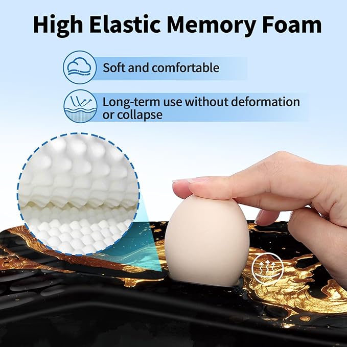 YIWEI Ergonomic Mouse Pad with Wrist Rest - Image 3