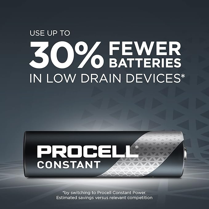 PROCELL Constant AA Long-Lasting Alkaline Batteries 10-Year Shelf Life - Image 2