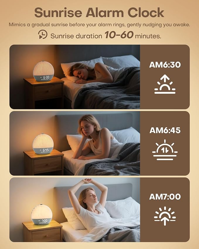 Zelaclock Sunrise Alarm Clock, Sunlight Alarm Clocks - Image 3