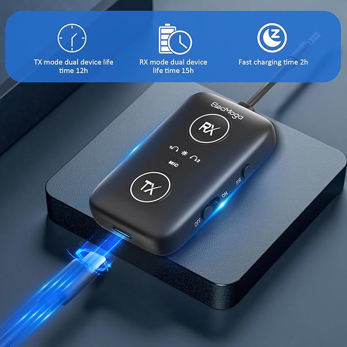 2025 Upgraded Airplane Bluetooth 5.4 Transmitter - Image 7