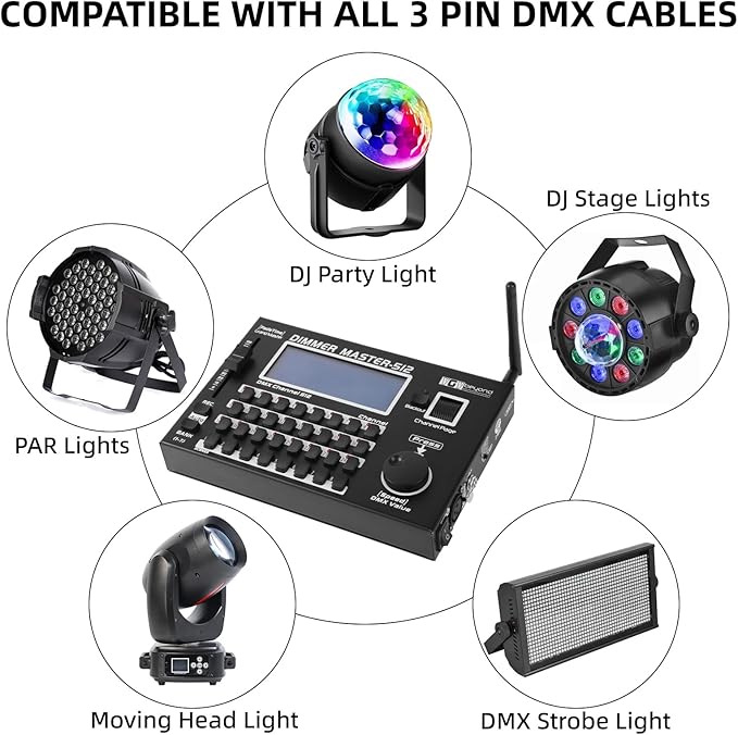 Ygybeyond Wireless DMX Controller, DMX512 Controller, 512Channel, Stage - Image 4