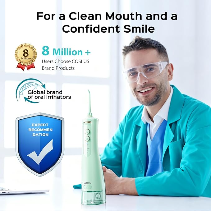 COSLUS Portable Water Flosser for Teeth: 10 Pressure Settings Professional - Image 4