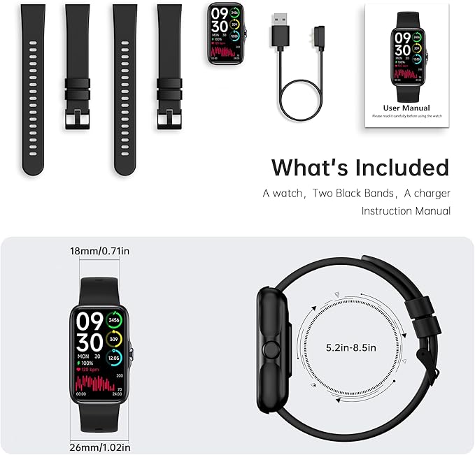 Sunorshop Health Fitness Tracker, Smart Watch - Image 6