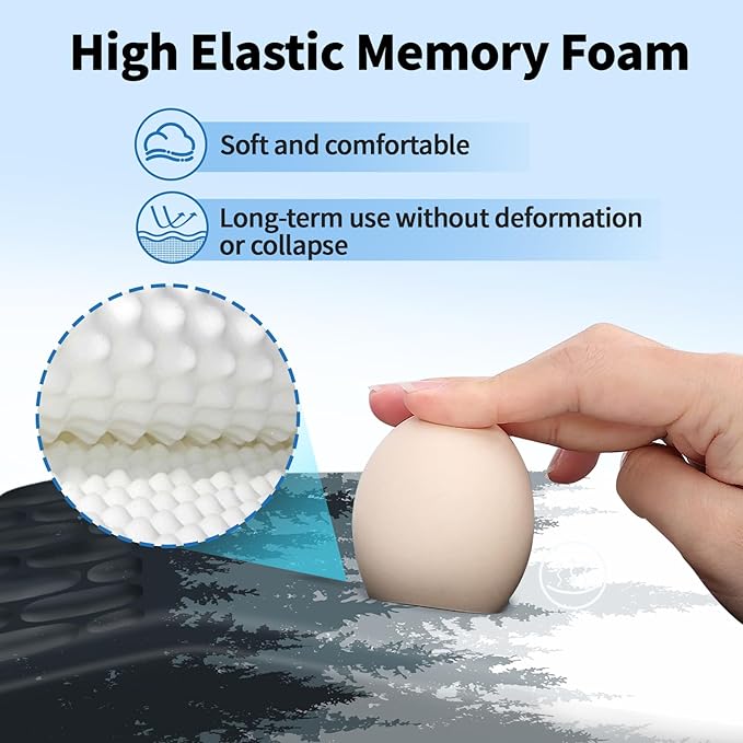 YIWEI Ergonomic Mouse Pad with Wrist Rest - Image 3