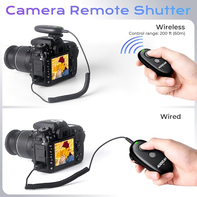 Upgraded Rechargeable Wireless Camera Remote Control Shutter Release - Image 4