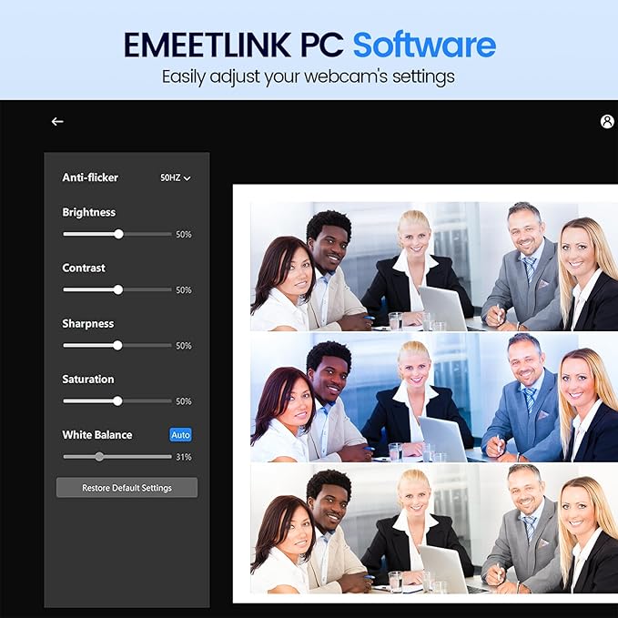 EMEET 1080P Webcam, C960 Web Camera - Image 6