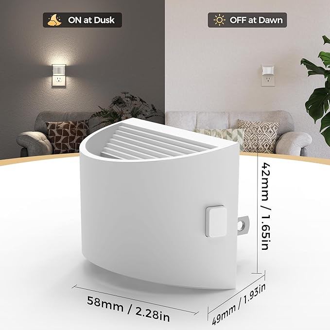 DORESshop LED Night Light, Night Lights Plug into Wall, 3 Level Brightness - Image 5