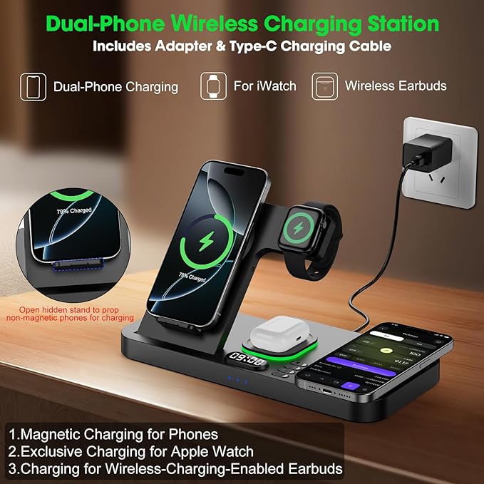 Dual Phone Wireless Charging Station - Image 3
