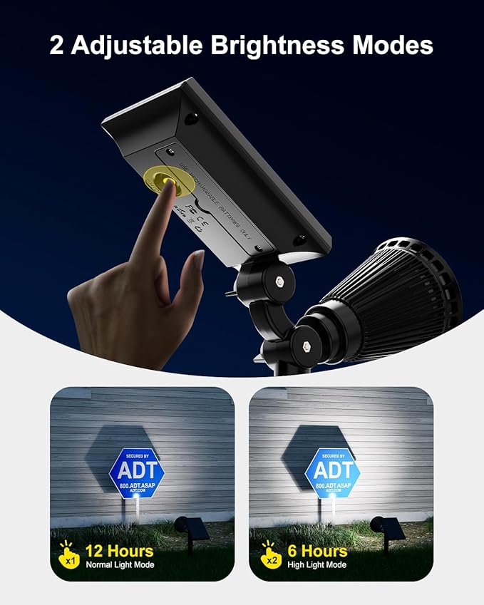 FALOVE Solar Spot Lights Outdoor Waterproof - Image 3