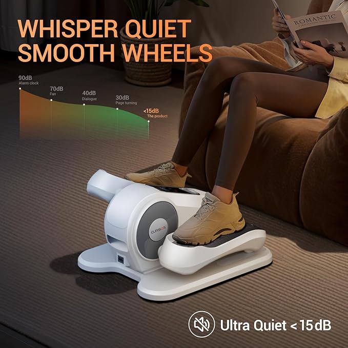 Under Desk Elliptical Machine, Electric Seated Pedal Exerciser, Min Leg - Image 5