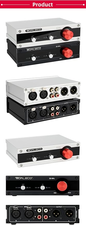 SE-BAL Audio Switch RCA XLR 2-IN-2-OUT HiFi Balanced Stereo Audio Switcher - Image 7