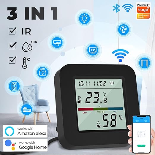 Sanofuturion WiFi Smart IR Remote Control, 3-in-1 Smart AC Controller - Image 2