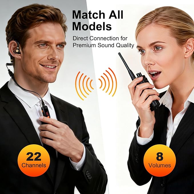 2 Pack Mini Walkie Talkies, Waterproof Small Walkie Talkies Two Way Radio - Image 7